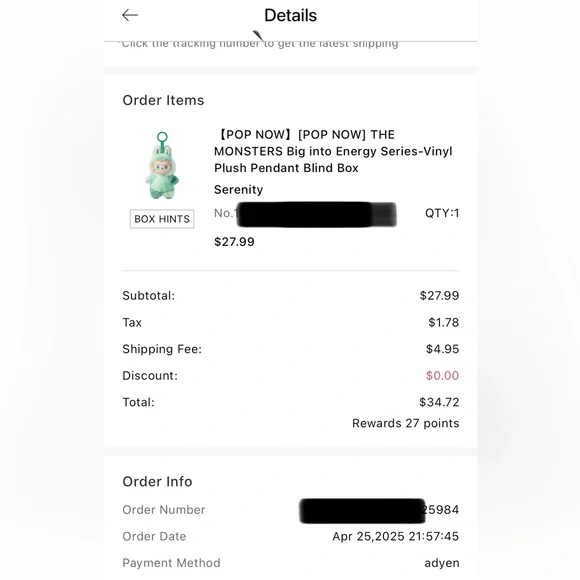 Labubu The Monsters Big into Energy Series-Vinyl Plush Pendant - Serenity - Picture 14 of 14